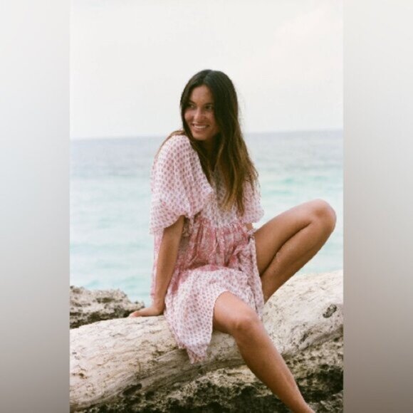 NEVER WORN- DAUGHTERS OF INDIA -Nora Mini Dress ~ Primrose - Picture 2 of 12